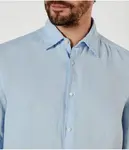 Льняная рубашка Rash_2_m Regular fit Boss Orange, синий - фото 4