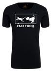 Футболка Logoshirt Fast Food, черный - фото