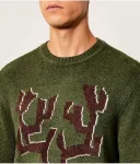 Свитер Regular fit Ea7, зеленый - фото 4