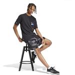 Футболка с рисунком на кармане Adidas, черный - фото 4