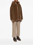 Пальто с капюшоном Olivia Max Mara, коричневый - фото 3