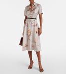 Платье-рубашка из шелка с принтом Kiera Altuzarra, Moonlight Figurative - фото 2