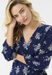 Платье Love Copenhagen LCLUDA SHORT WRAP, Dark Blue Floral/Dark Blue - фото 4