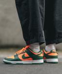 Кроссовки Nike Dunk Low Retro, оранжевый/зеленый - фото 2