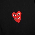 Поло Comme des Garçons PLAY Heart Logo Polo 'Black', черный - фото 3