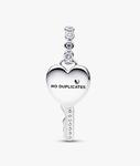 Шарм Pandora Opalescent Heart Key Dangle, сереебро - фото 2