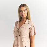 Комплект для сна Skims Soft Lounge Short,  бежевый - фото 6