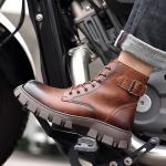 Мужские ботинки Martin коричневые, черные Romon - фото 7