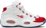 Кроссовки question mid 'white pearlized red' Reebok, белый - фото