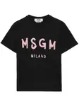 Футболка с логотипом Msgm, черный - фото