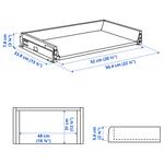 Ящик низкий, белый, 60x37 см IKEA Maximera - фото 4