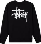Толстовка Stussy Basic Crew 'Black', черный - фото 3