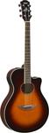 Yamaha APX600 Thin-line Cutaway - Old Violin Sunburst - фото