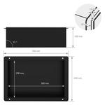 Полка для душа Luxebath, черный - фото 5