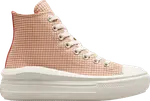 Кроссовки Converse Wmns Chuck Taylor All Star Move Platform High Checkered - Rhubarb Pie, загар - фото