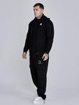 Толстовка с капюшоном на молнии SikSilk, черный - фото 4