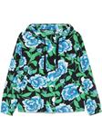 Kenzo ветровка с принтом Kenzo Peonies, черный - фото