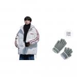 Пуховик унисекс WARRIOR, белый - фото