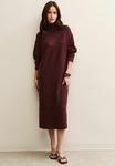 Платье New Look HIGH NECK BACK SLIT MIDI, Burgundy/Red - фото