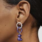 Кольцо-держатель для подвесок Tous Small Hold, серебро/фиолетовый - фото 5