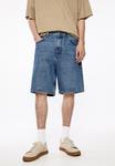 Джинсовые шорты Baggy Bermuda PULL&BEAR, синий деним - фото 2