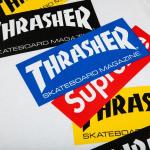Лонгслив Supreme x Thrasher Multi Logo Long-Sleeve Tee 'White', белый - фото 3