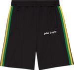 Шорты Palm Angels Exodus Track Short 'Black/White', черный - фото 2