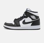 Кроссовки Jordan Wmns Air Jordan 1 Mid 365, черный, белый - фото