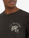 Футболка U.S. Polo Assn. Graphic Crew Neck, черный - фото 3