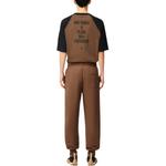 Ami Paris Elastic waistband Track Pants AMIPARIS, Hazelnut - фото 3