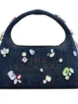 Сумка на плечо из денима с кристаллами MARC JACOBS, синий - фото 2