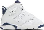Кроссовки Air Jordan 6 Retro TD Midnight Navy 2022, белый - фото
