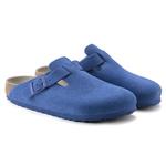 Сандалии-клоги Birkenstock Boston Suede Leather, синий - фото 3