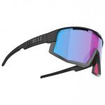 Солнцезащитные очки Vision матовые черные серые нано оптика нордические светлые бегония фиолетово-синие зеркальные Bliz - фото 2