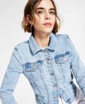 Женская куртка es sexy denim trucker GUESS, мульти - фото 5