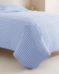 Пододеяльник Zara Home Striped, голубой/белый - фото 6