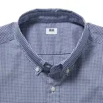 Рубашка Uniqlo Extra Fine Cotton синий - фото 3