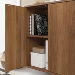 Настенный шкаф с 2 дверцами, ореховое дерево, 70x35x70 см. IKEA Eket - фото 3