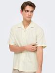 Рубашка ONLY & SONS, кремовый - фото 5