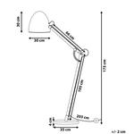 Торшер Beliani, 35x35x175 см, белый - фото 3