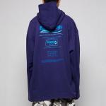 Худи женское Balenciaga с принтом, фиолетовый - фото 4