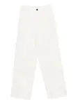 Брюки с эластичной талией Barena, белый - фото