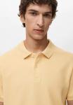Поло Mango Polo shirt, Yellow - фото 4