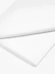 Простыня John Lewis Easy Care Organic Cotton 200 Thread Count Flat, белый - фото