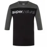 Футболка Super.natural Contrast 3/4 sleeve, черный - фото 2