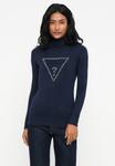 Джемпер Guess MELANIE TRIANGLE LOGO, Suiting Blue/Blue - фото 4