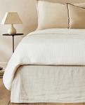 Простыня Zara Home Faded Linen Valance, белый - фото 6