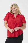 Блуза Kaffe Curve KCTERA , True Red/Red - фото