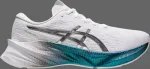 Кроссовки wmns novablast 3 platinum 'white metallic blue' Asics, белый - фото