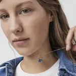 Подвеска Tous Areia, золото/синий сапфир - фото 4